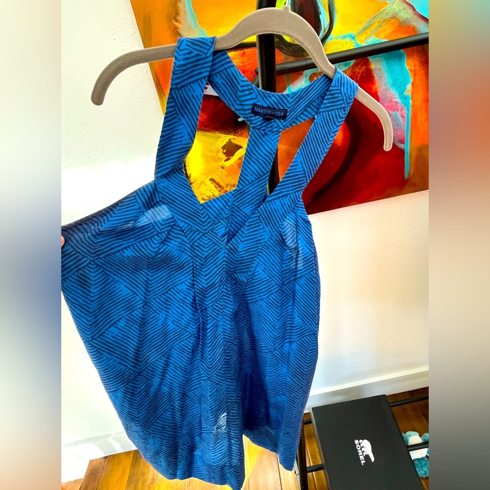 Silk Halter / T-Back Blouse